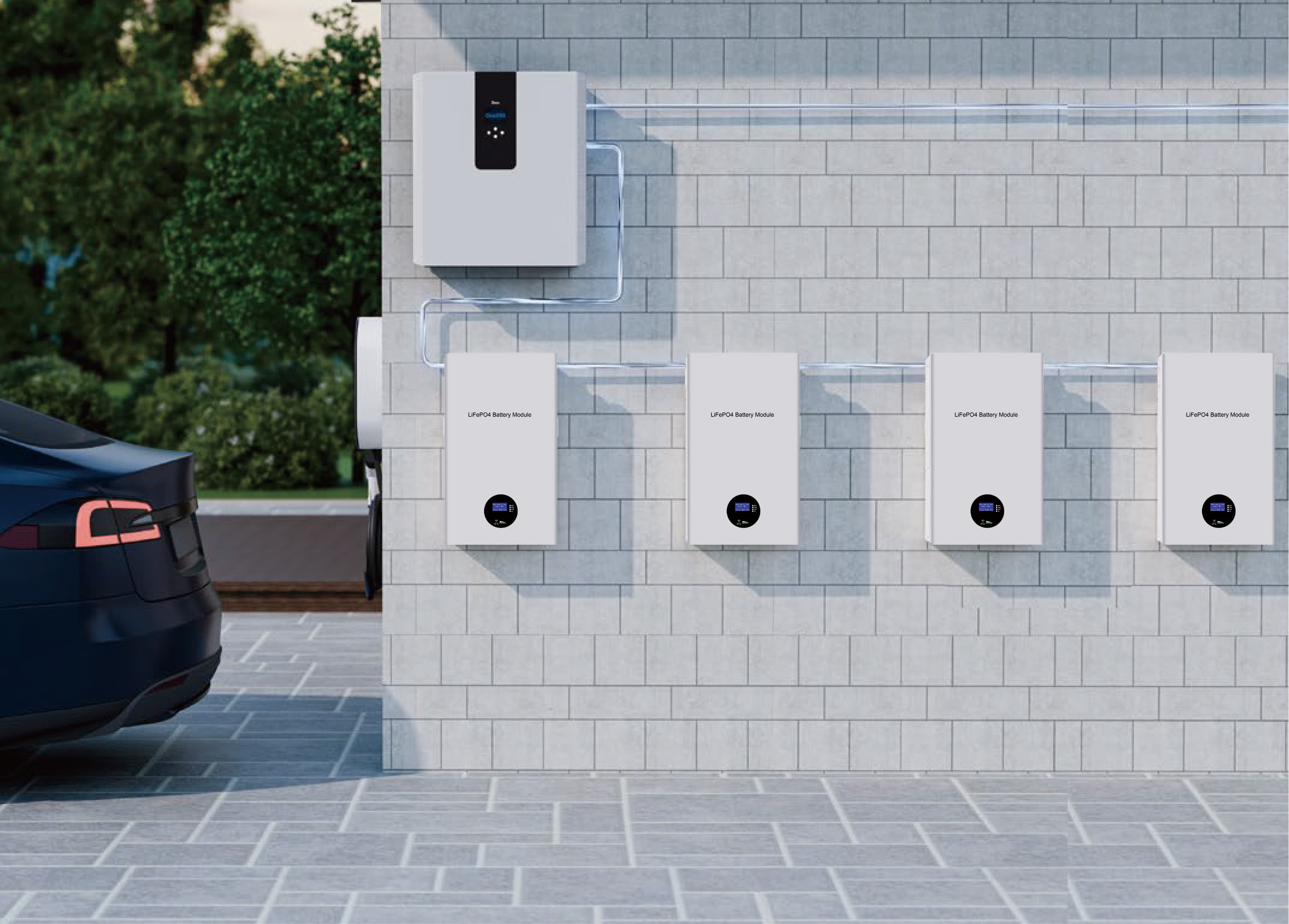 MS-B wall-mount battery system application
